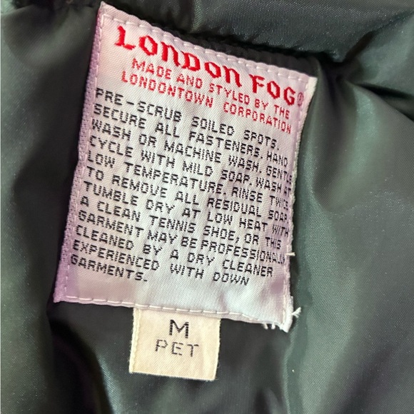 Vintage London Fog Metallic Floral Patterned Jacket Coat Removable Puffer Layer - Picture 14 of 16